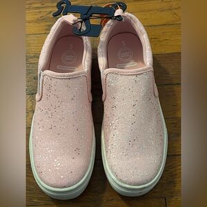 Wonder Nation Pink Slip On Sneakers Size 5 New